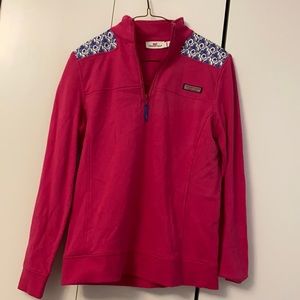 Vineyard vines girls 3/4 zip up jacket